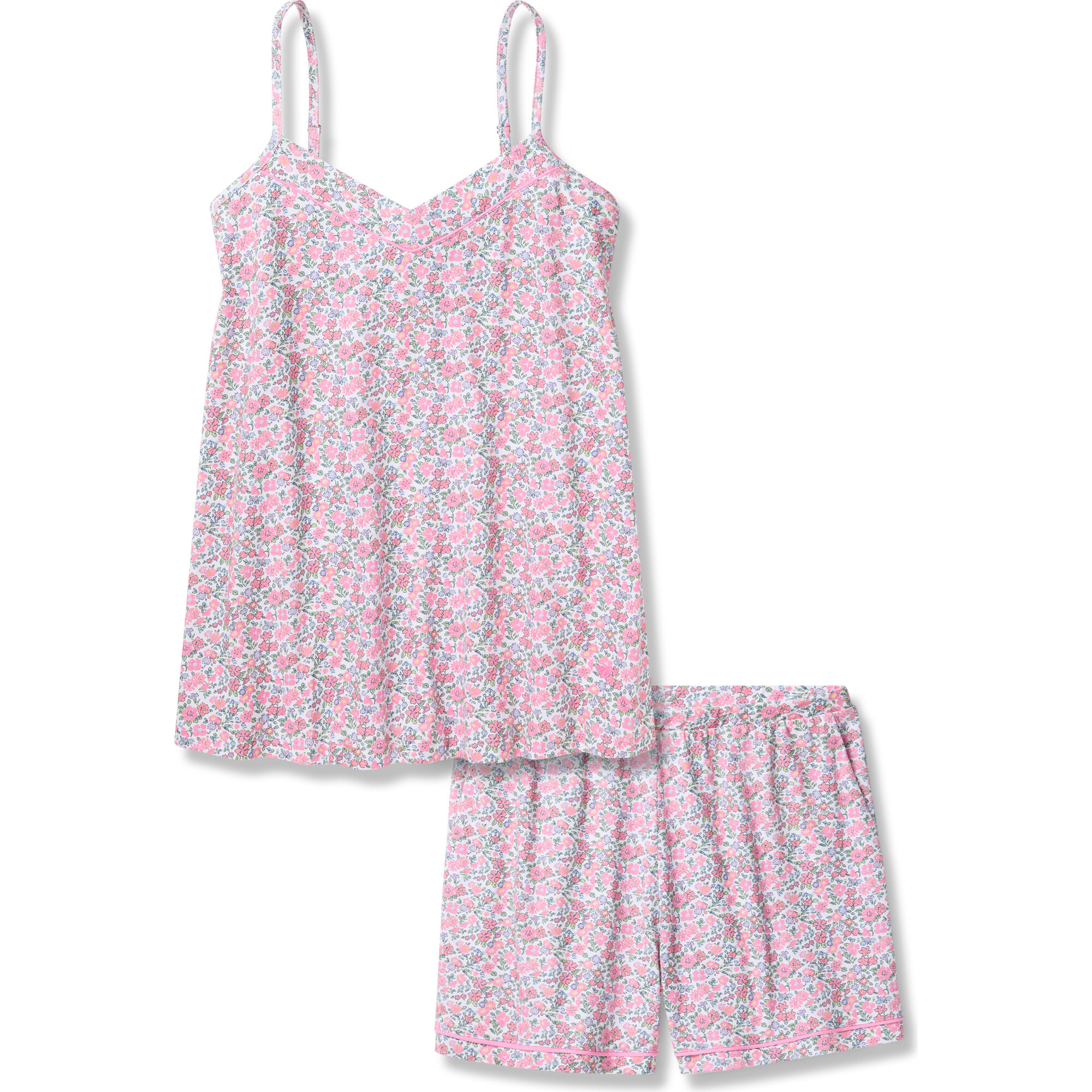 Women's Sylvie Short Set, Fleurs De Rose - Pajamas - 1