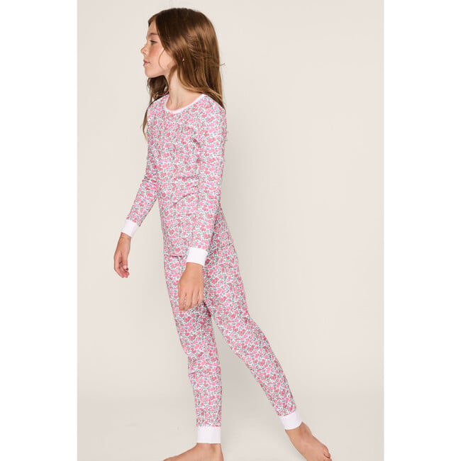 Children's Pima Snug Fit Pajama Set, Fleurs De Rose - Pajamas - 2