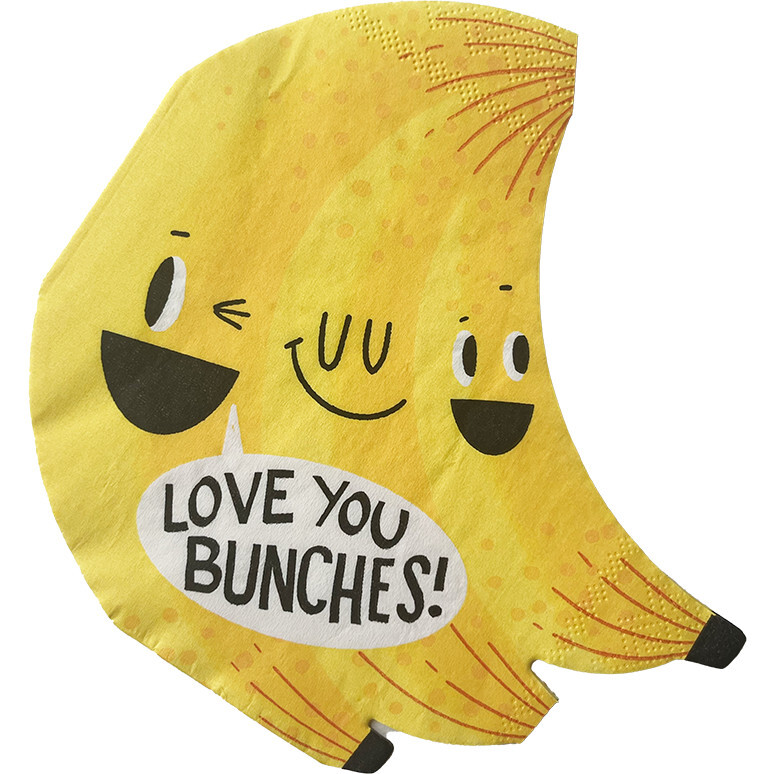 Bananas For You "Love You Bunches" Large Napkins - Party - 1