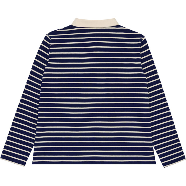 women's navy stripe rugby shirt - T-Shirts - 5