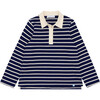 unisex navy stripe rugby shirt - T-Shirts - 1 - thumbnail