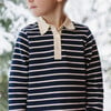 unisex navy stripe rugby shirt - T-Shirts - 3