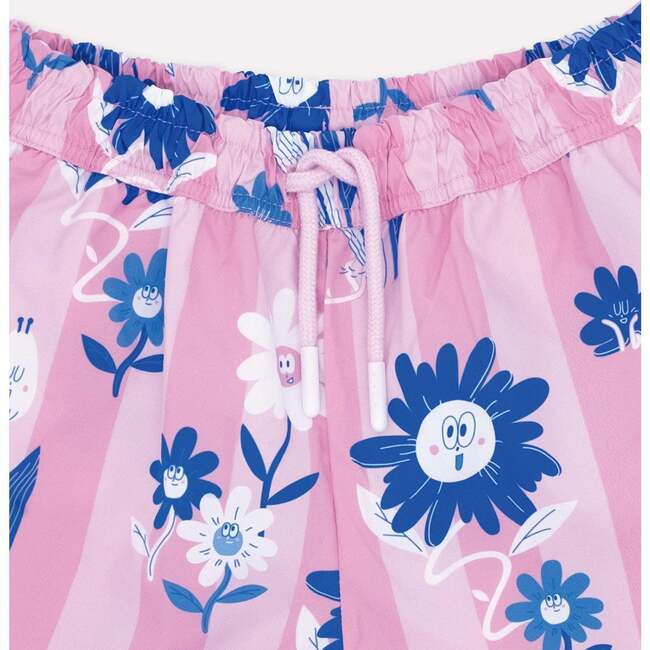 Flower UV swim shorts, Pink - Swim Trunks - 3