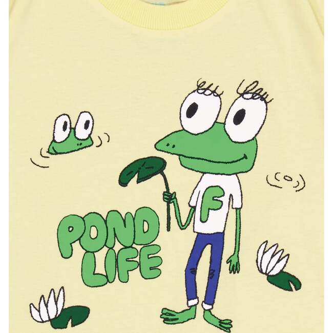 Frog short sleeve T-shirt, Yellow - T-Shirts - 2