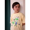 Frog short sleeve T-shirt, Yellow - T-Shirts - 3