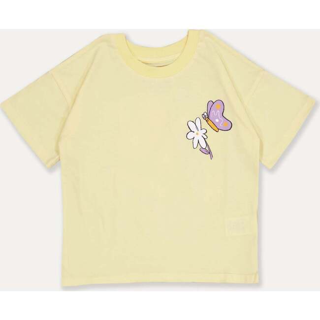 Butterfly short sleeve T-shirt, Yellow