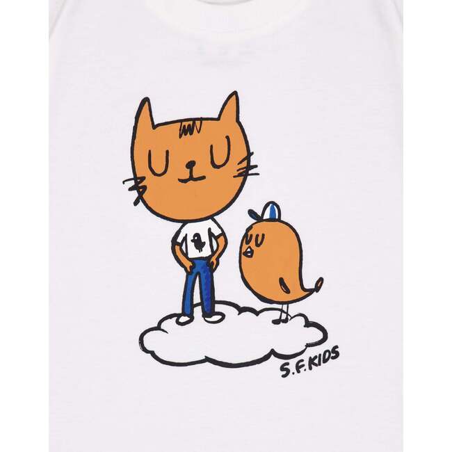 Cat T-shirt, white - T-Shirts - 2