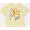 Butterfly short sleeve T-shirt, Yellow - T-Shirts - 2