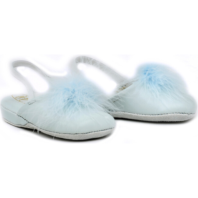 Slip-on Shoes with PomPom, Blue