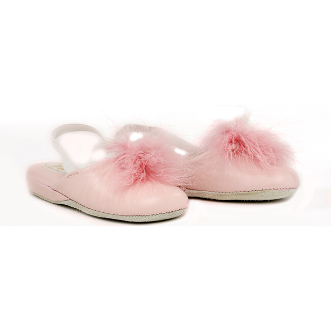 Slip-on Shoes with PomPom, Pink