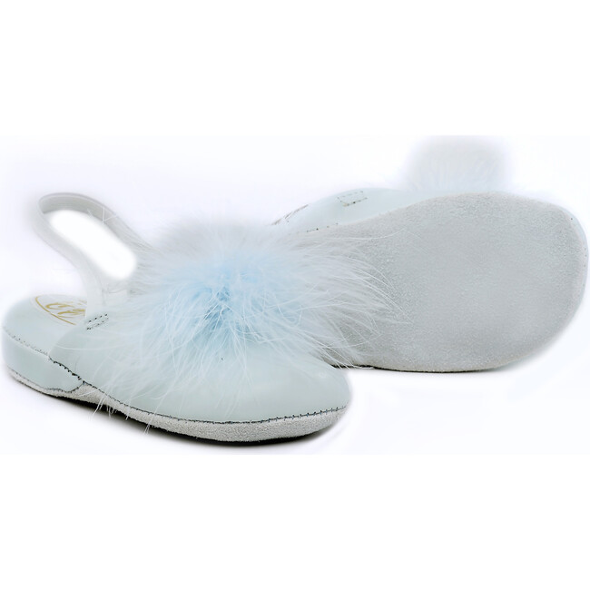 Slip-on Shoes with PomPom, Blue - Slip Ons - 2