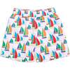 Sailboat Print Swim Trunk - Swim Trunks - 1 - thumbnail