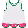 Knit Top With Scallop Watermelon Hem - Tank Tops - 1 - thumbnail