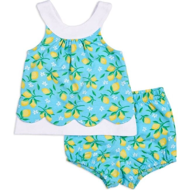 Lemon Print Dress and Bloomer