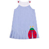 Seersucker Dress With Ladybug - Dresses - 1 - thumbnail