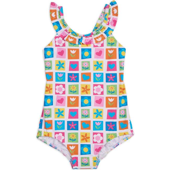 Patchwork Floral Swimsuit