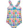 Patchwork Floral Swimsuit - One Pieces - 3