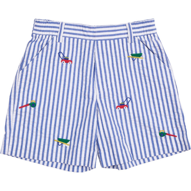 Seersucker Short W/Embroidered Lawn Tools