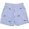 Seersucker Short W/Embroidered Lawn Tools - Shorts - 1 - thumbnail