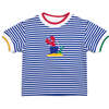 Stripe Knit Tshirt With Lobster & Sand Toys - T-Shirts - 1 - thumbnail