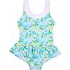 Lemon Print Skirted Swimsuit - One Pieces - 1 - thumbnail