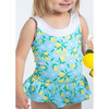 Lemon Print Skirted Swimsuit - One Pieces - 2