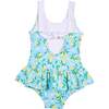 Lemon Print Skirted Swimsuit - One Pieces - 3