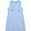 Plaid Seersucker Dress With Button Tabs - Dresses - 1 - thumbnail