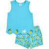 Scallop Lemon Top with Shorts Set - Mixed Apparel Set - 1 - thumbnail