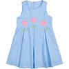 Finewale Pique Dress With Tulips - Dresses - 1 - thumbnail