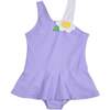 Skirted Swimsuit With Flower - One Pieces - 1 - thumbnail