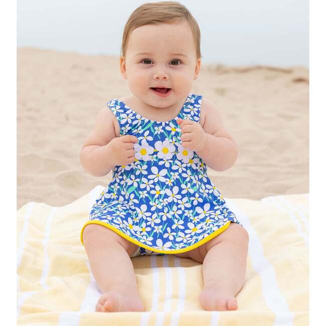 Floral Swimsuit With Flowers - One Pieces - 2