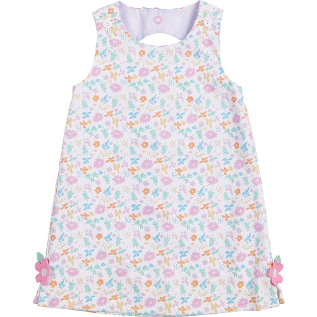 Printed Pique Dress With Flowers