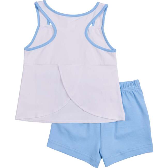 Knit Short Set With Tennis Rackets - Mixed Apparel Set - 2