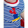 Stripe Knit Shortall With Lobster & Sand Toys - Rompers - 2