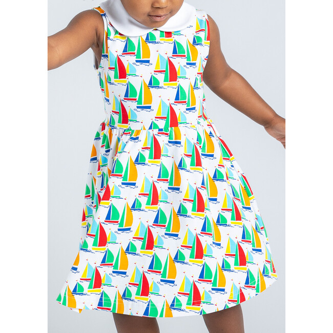 Sailboat Print Twirl Dress - Dresses - 2