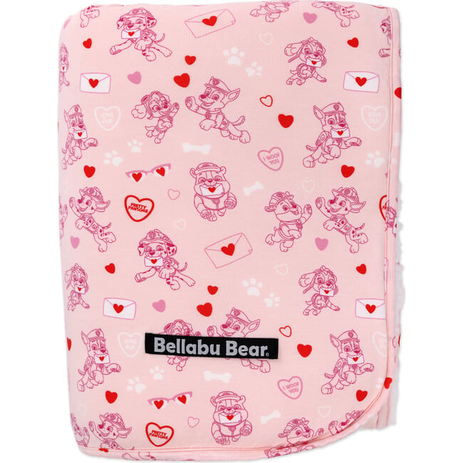 PAW Patrol: Valentine's Pink Reversible Bamboo Sherpa Blanket, Pink