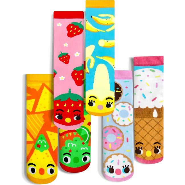 Taste Buds Pals Fun Mismatched Food Socks for Adults and Kids