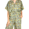 Women's Hand Screen Print Dolman Sleeve Top & Pajama Pant Set, Seagull - Pajamas - 3