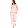 Women's Hand Screen Print Camisole Top & Pajama Pant Set, Conch - Pajamas - 1 - thumbnail