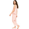 Women's Hand Screen Print Camisole Top & Pajama Pant Set, Conch - Pajamas - 2