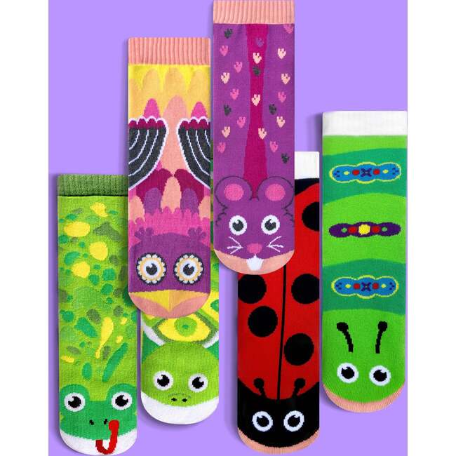 Pals Originals Cute Mismatched Animals Socks Gift Bundle (3 Pairs) - Socks - 6