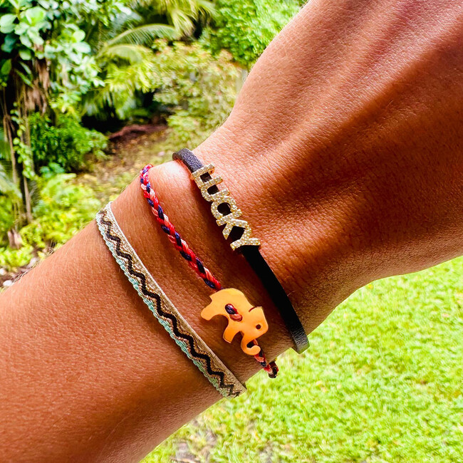 Women's Lucky Chocolate Leather Bracelet, Brown - Bracelets - 2