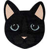 Soft Fuzzy Cat Velcro Patch, Black - Other Accessories - 1 - thumbnail