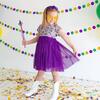 Mardi Gras Short Sleeve Tutu Dress, Multi - Dresses - 4