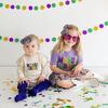 Mardi Gras Tulle Bow Baby Headband, Multi - Headbands - 6