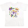 Mardi Gras Doodle Short Sleeve T-Shirt, White - T-Shirts - 1 - thumbnail