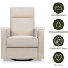 Willa Plus Power Recliner and Swivel Glider, Performance Beach Eco-Weave - Glider - 4