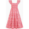 Women's Ellie Nap Dress, Pink and Red Pimlico Floral Ikat - Dresses - 1 - thumbnail