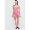 Women's Ribbon Charlotte Nap Dress, Pink and Red Pimlico Floral Ikat - Dresses - 2